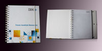 Notes reklamowy na spirali w okładce z tektury litej IBM